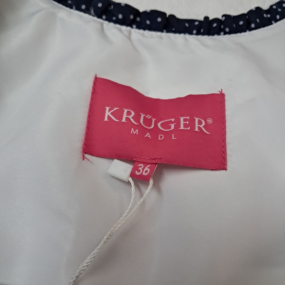 NWT Kruger Dirndl Dress Women's EU 36 Small Blue German Traditional Oktoberfest - Picture 3 of 16